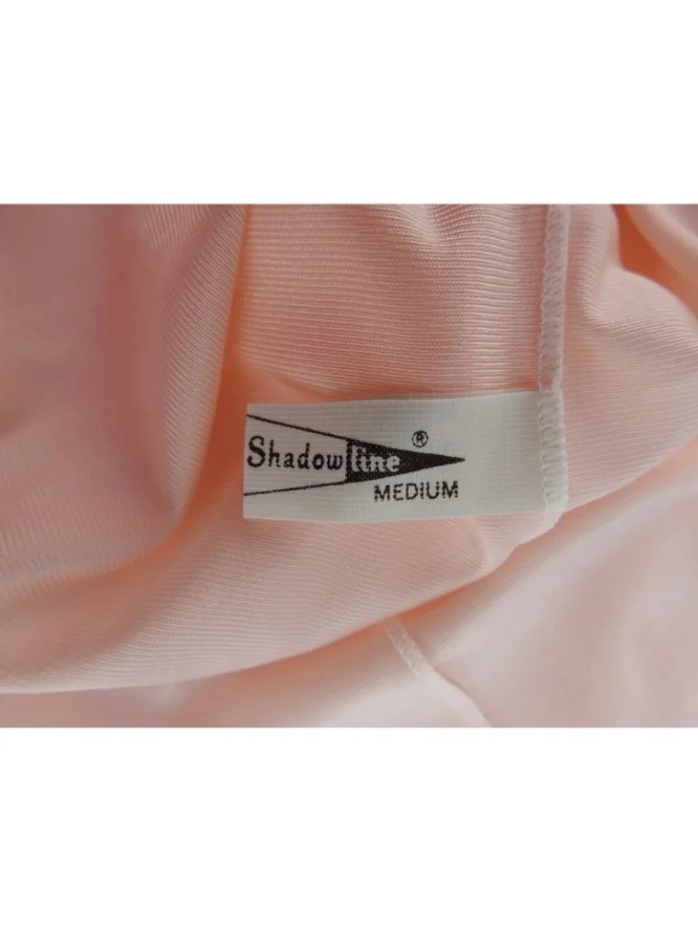 Vintage Shadowline Pink Embroidered Flutter Sleeve Nightgown Med USA Made Soft - Picture 6 of 13